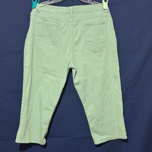 Sea Foam Green Capris, Size 18